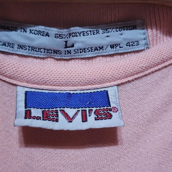 Vintage 80s Men's Levi Polo short sleeve shirt Large L - Picture 5 of 5
